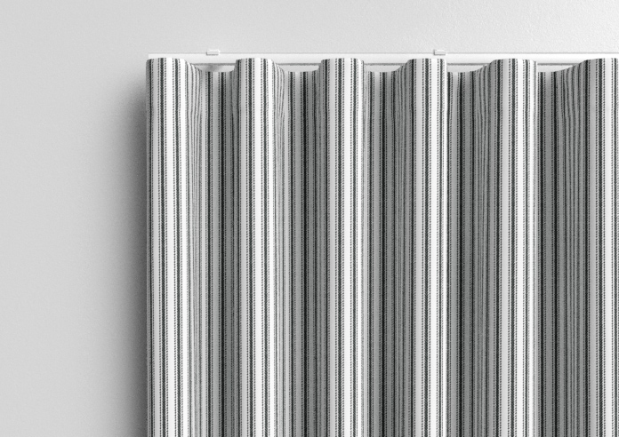 Lace Stripes, Jet - Made to Measure Curtains - Image 13